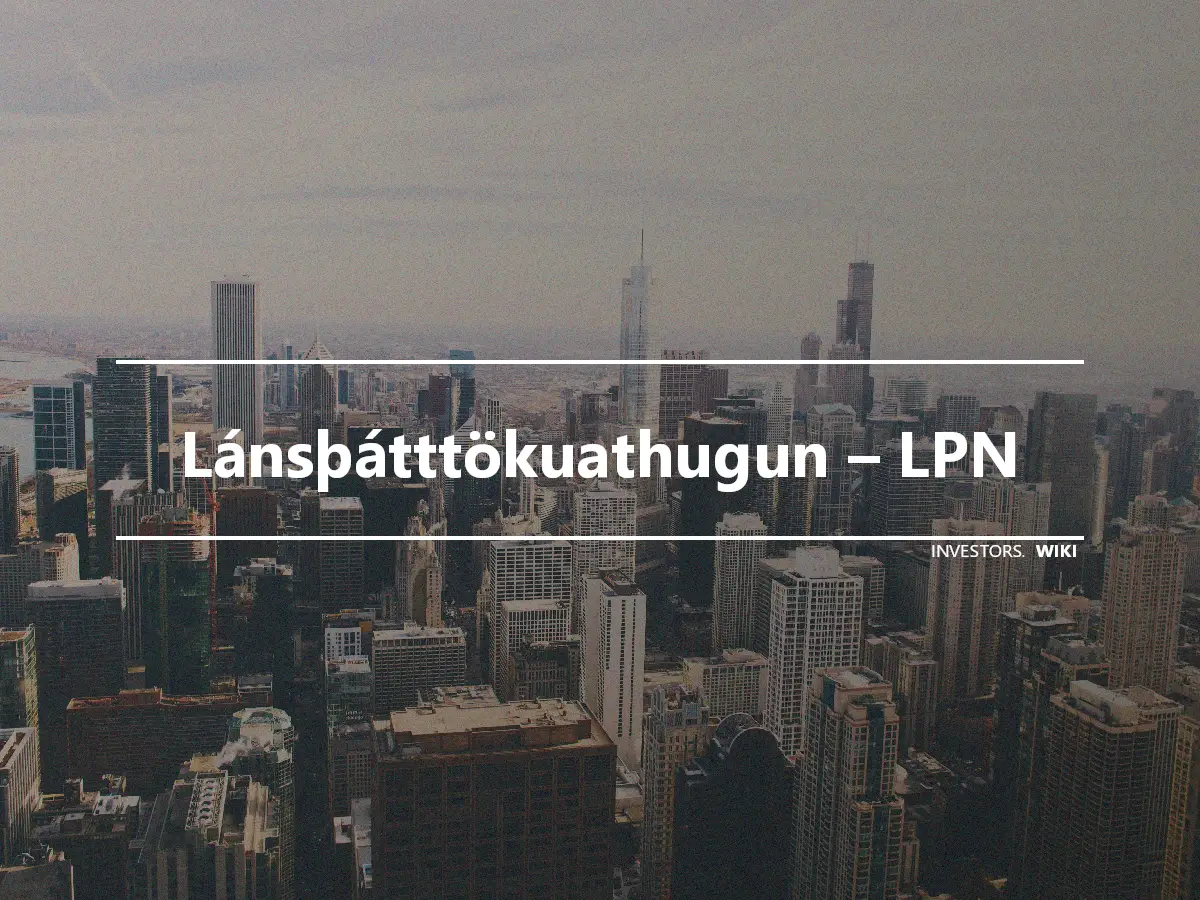 Lánsþátttökuathugun – LPN