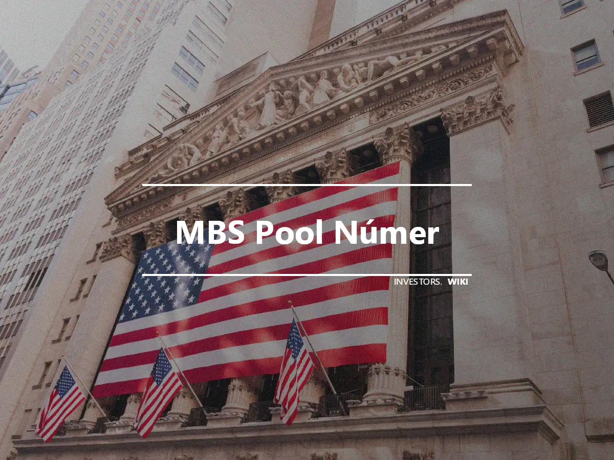 MBS Pool Númer