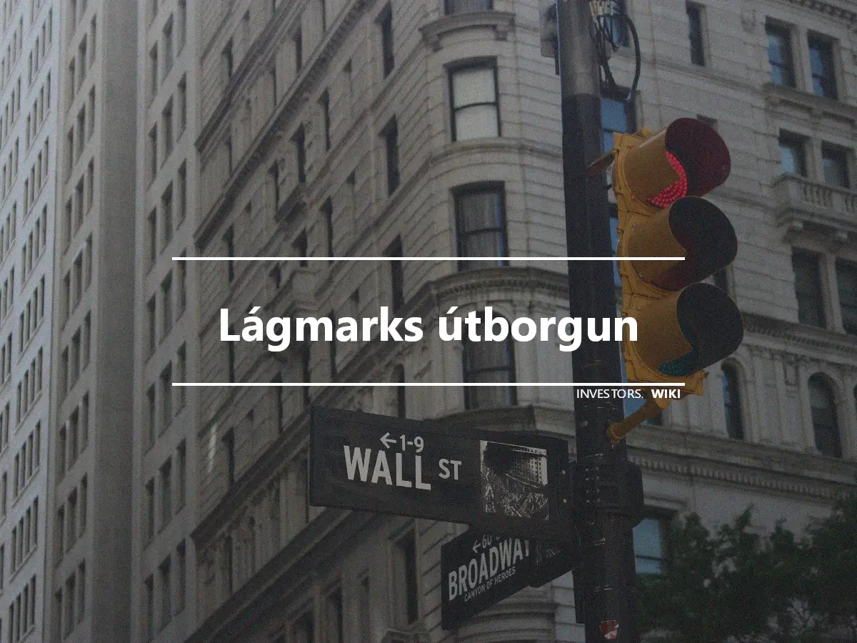 Lágmarks útborgun