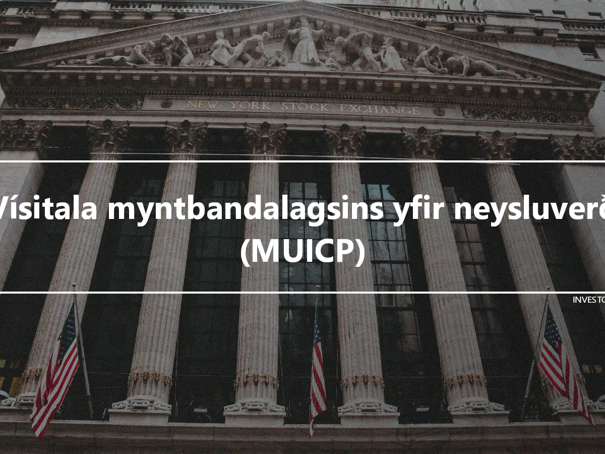 Vísitala myntbandalagsins yfir neysluverð (MUICP)