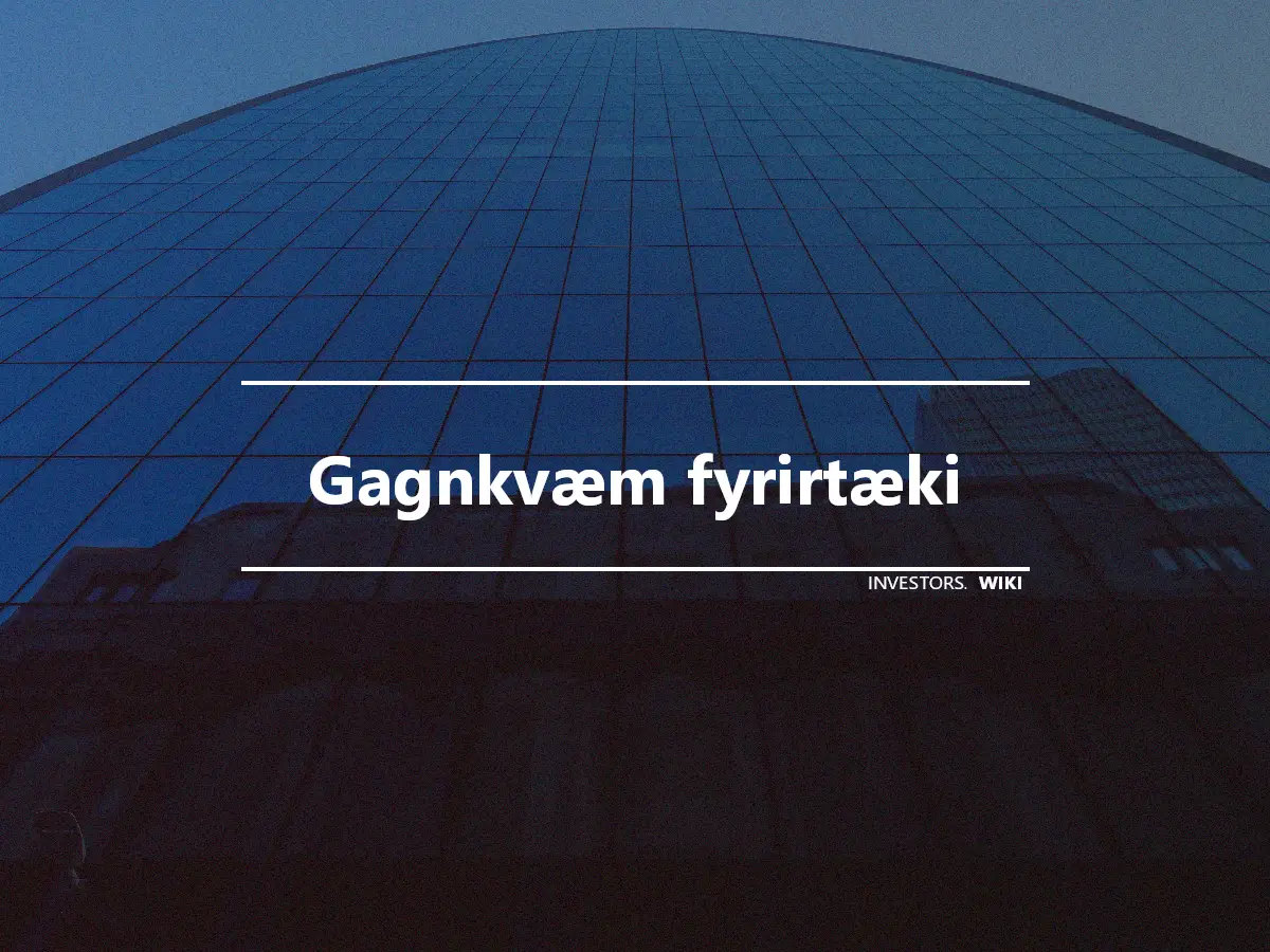 Gagnkvæm fyrirtæki