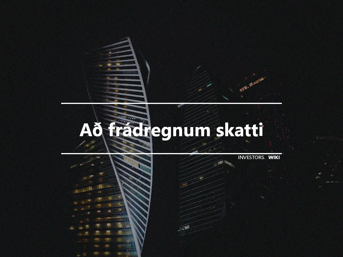 Að frádregnum skatti