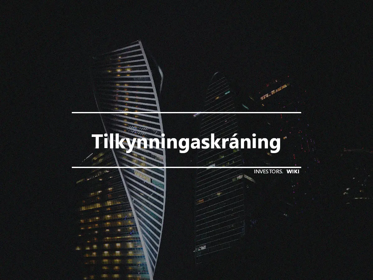 Tilkynningaskráning