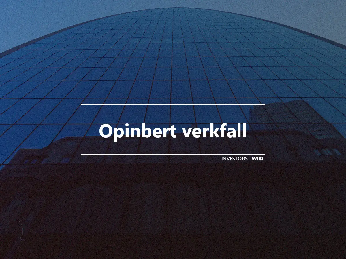 Opinbert verkfall