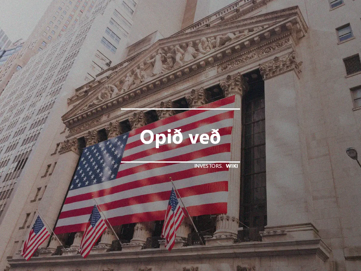 Opið veð