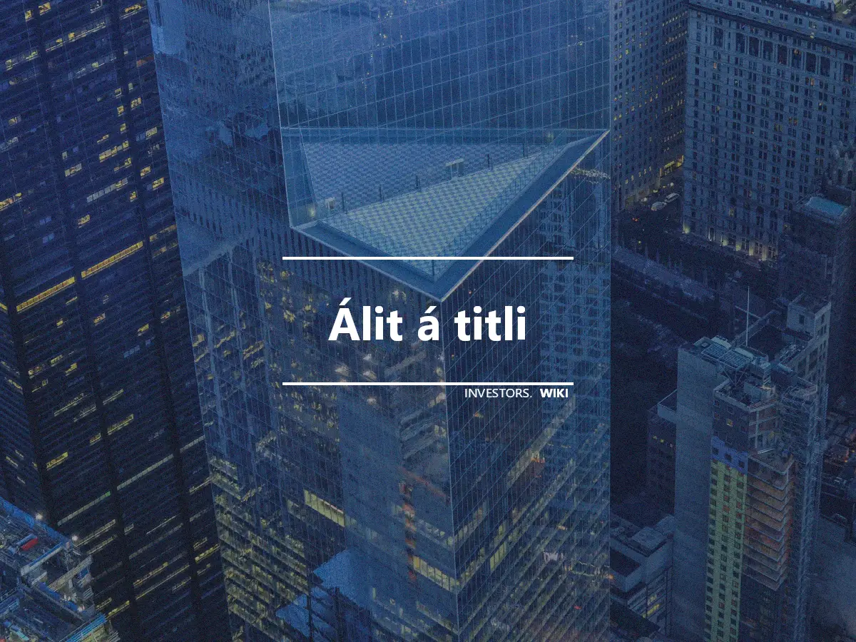 Álit á titli