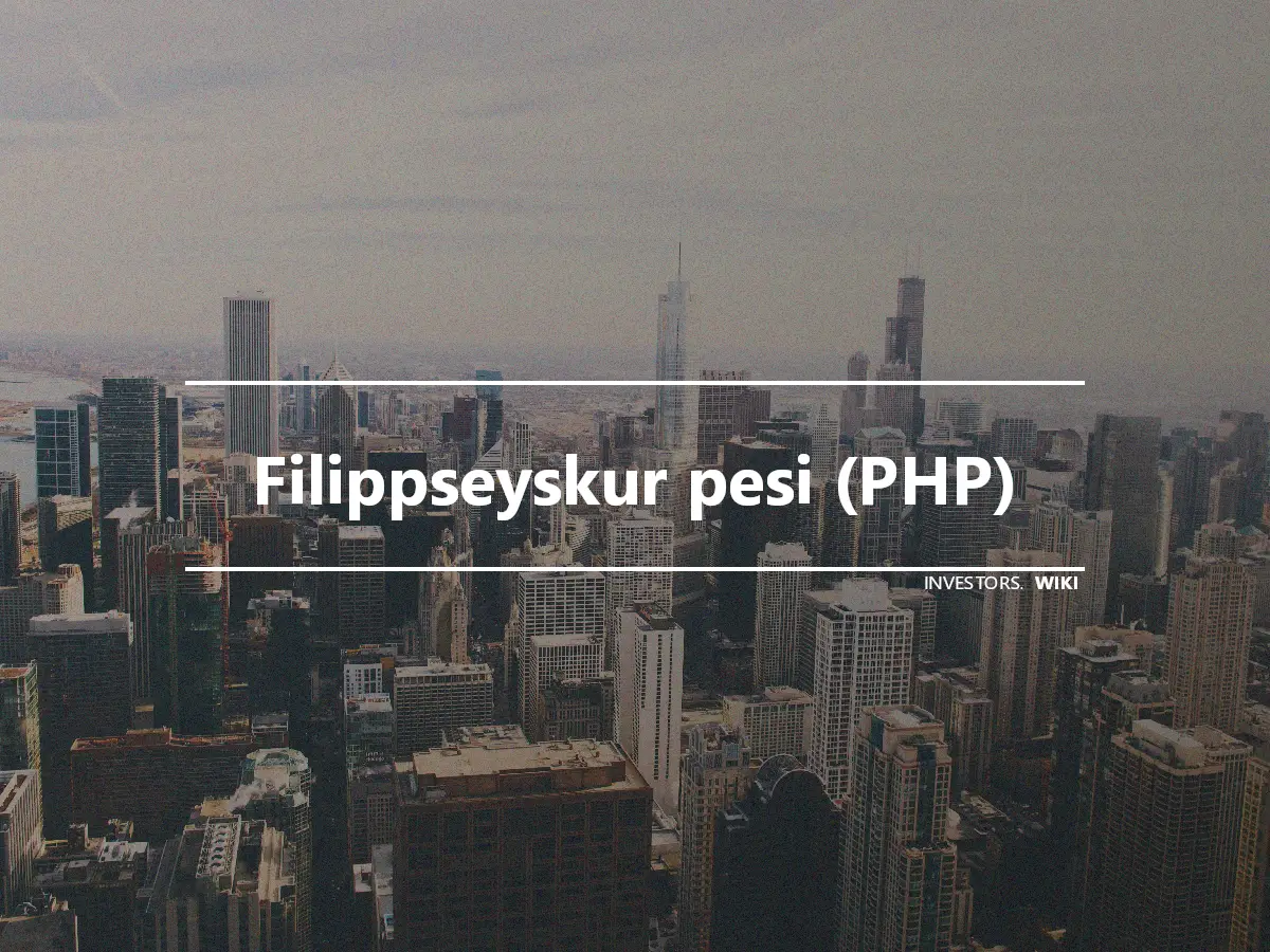 Filippseyskur pesi (PHP)