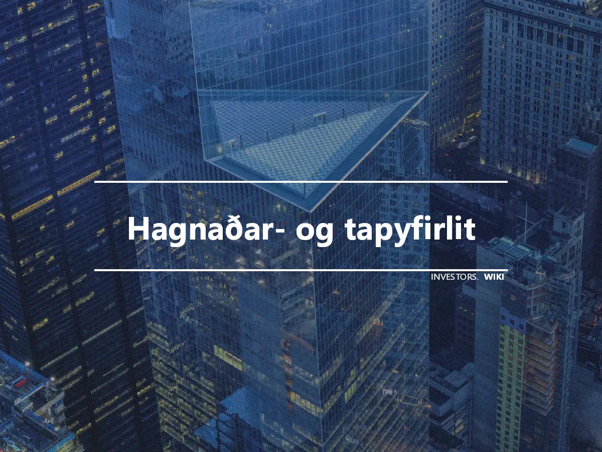 Hagnaðar- og tapyfirlit