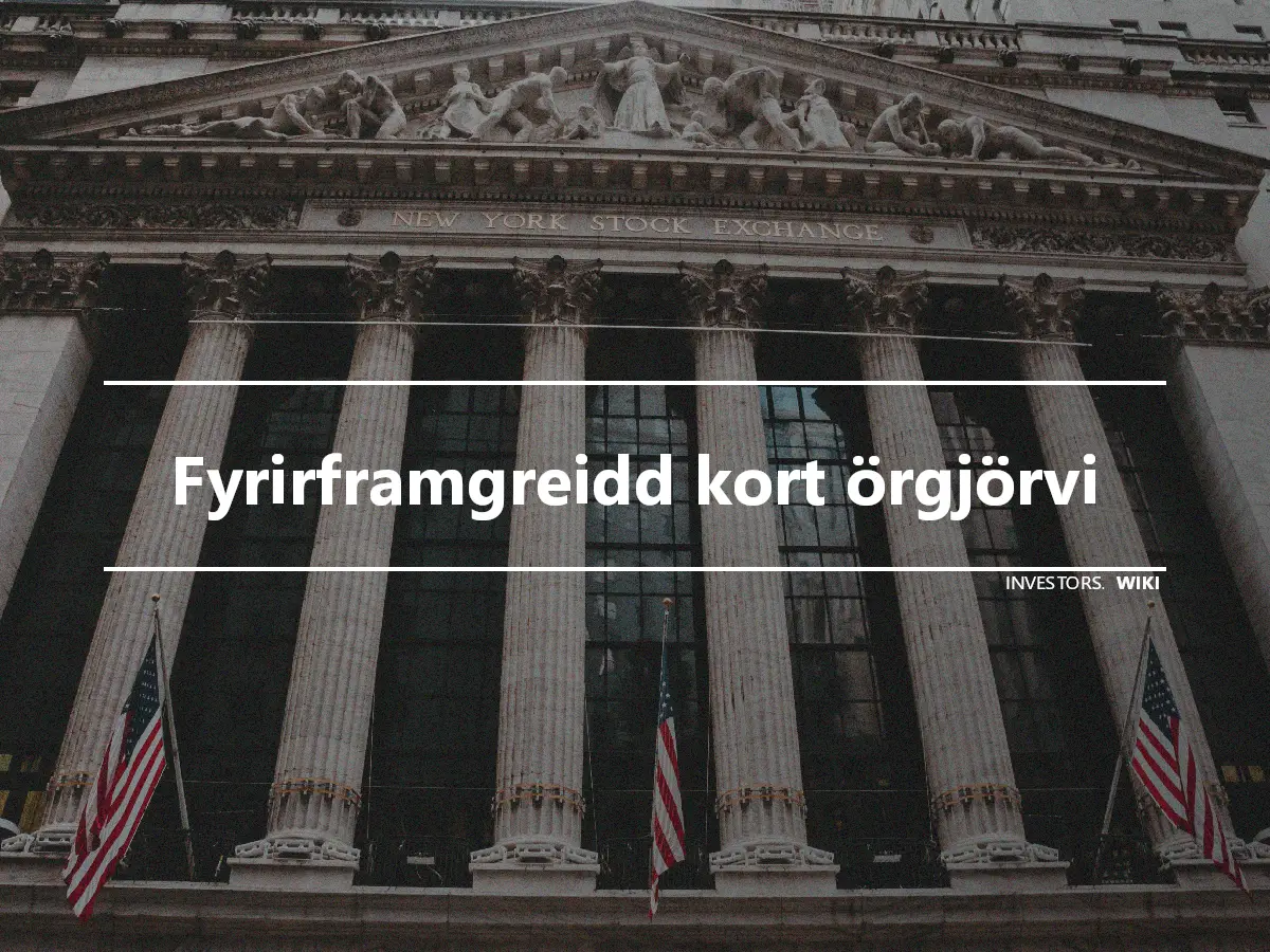 Fyrirframgreidd kort örgjörvi