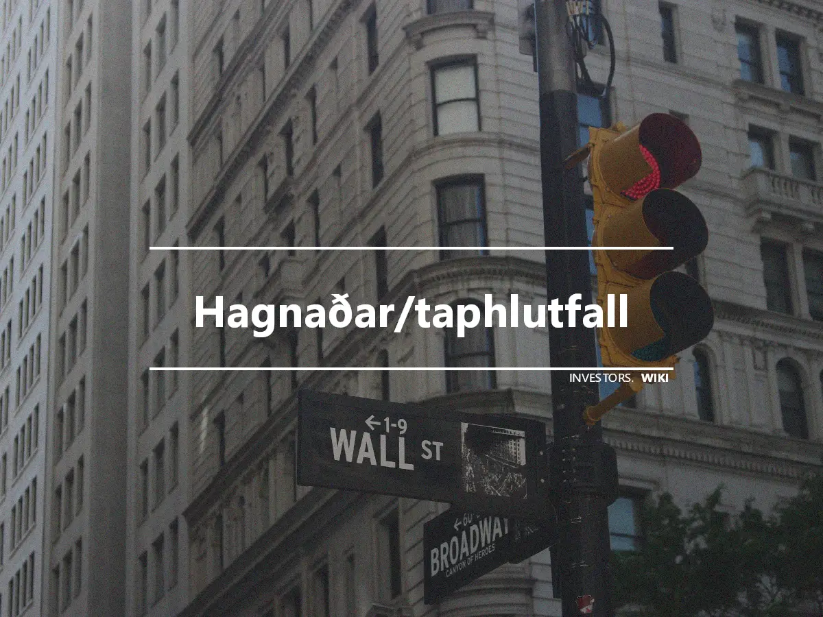 Hagnaðar/taphlutfall