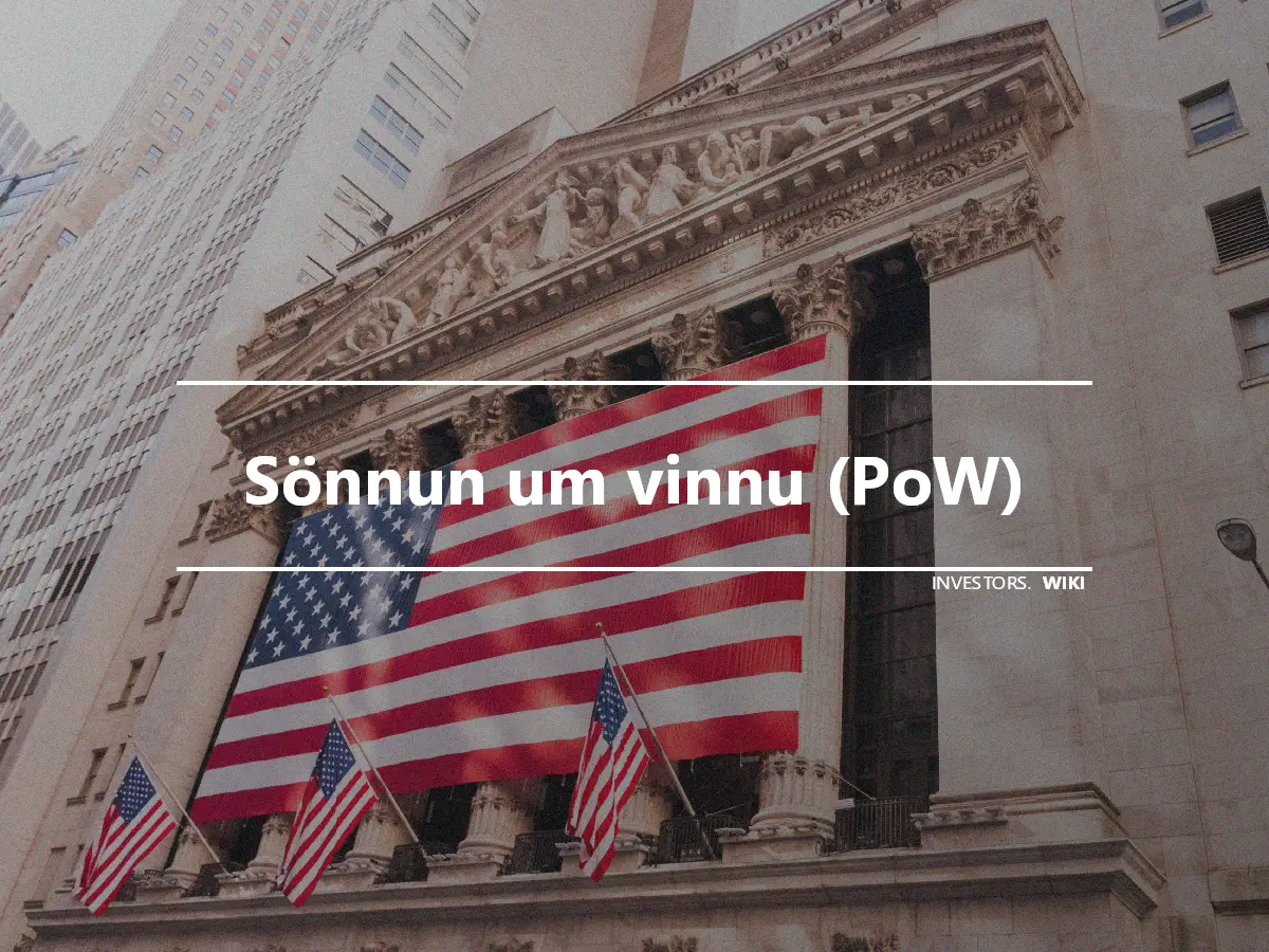 Sönnun um vinnu (PoW)