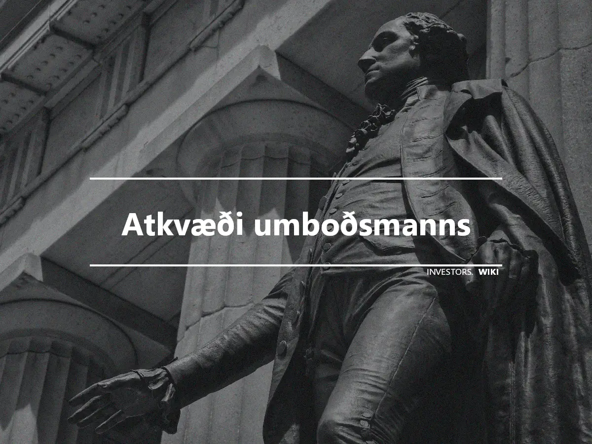 Atkvæði umboðsmanns