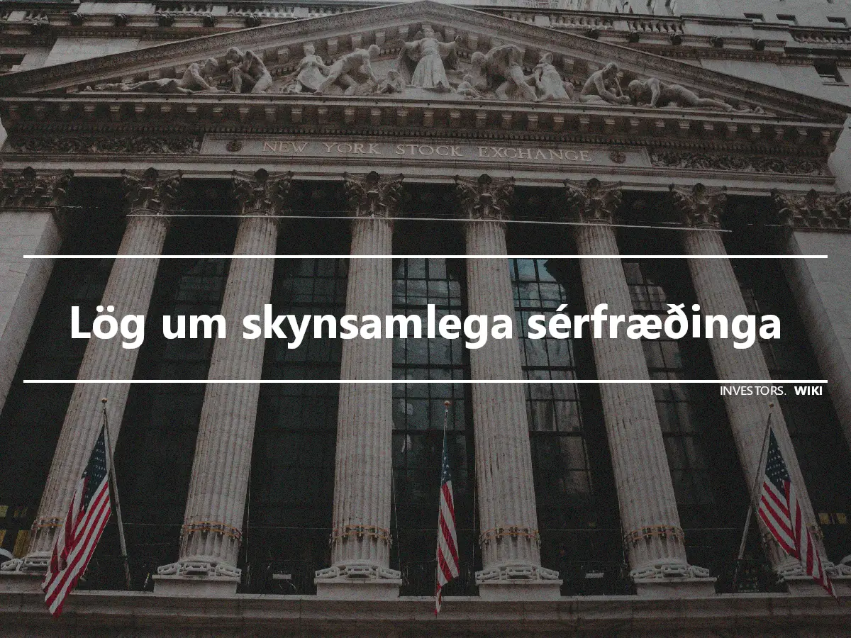 Lög um skynsamlega sérfræðinga