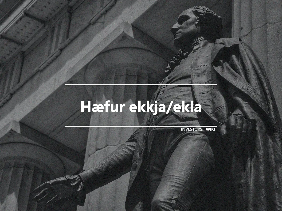 Hæfur ekkja/ekla