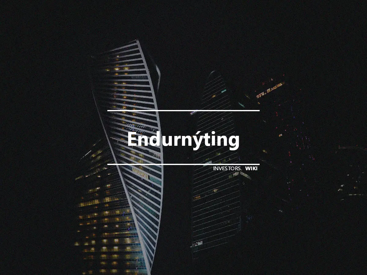 Endurnýting