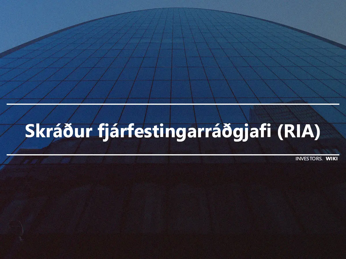 Skráður fjárfestingarráðgjafi (RIA)