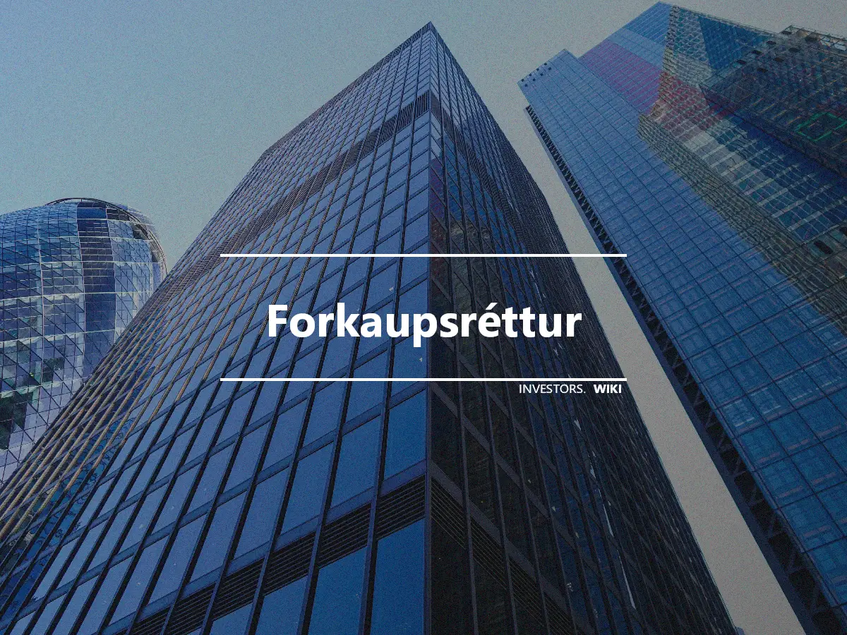 Forkaupsréttur