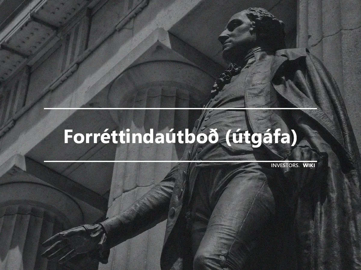 Forréttindaútboð (útgáfa)