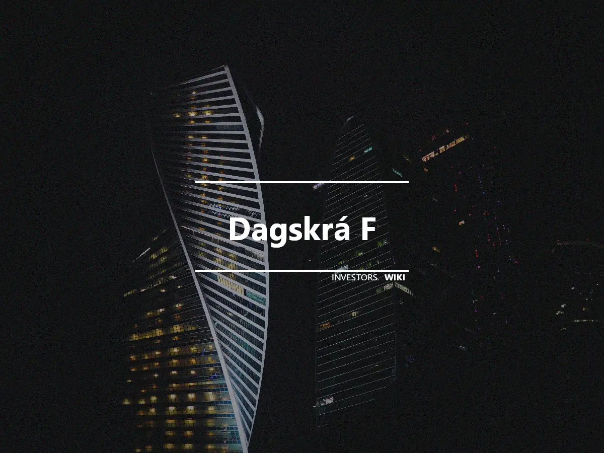 Dagskrá F