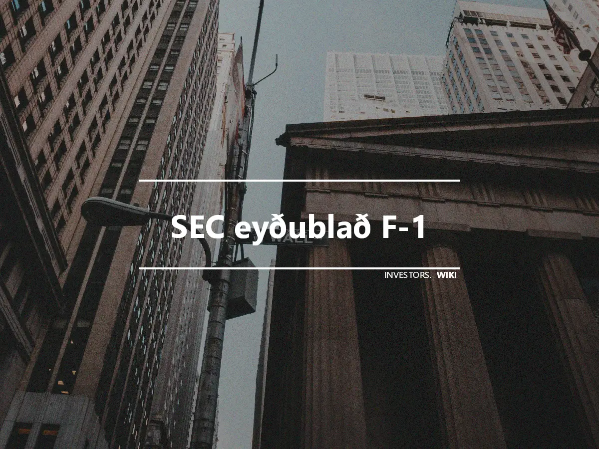 SEC eyðublað F-1