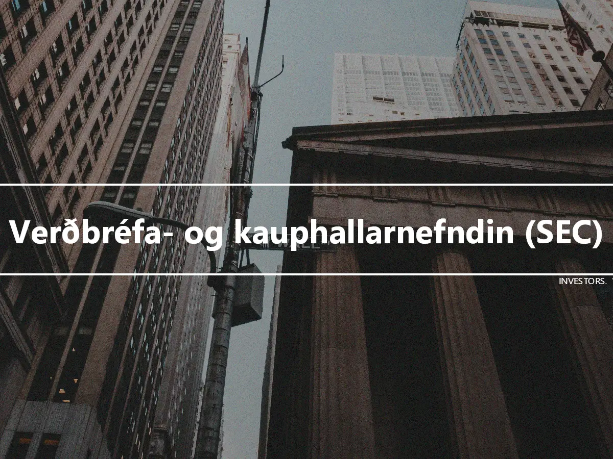 Verðbréfa- og kauphallarnefndin (SEC)