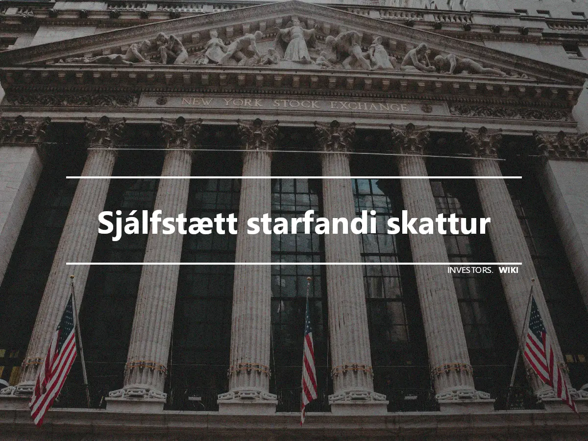 Sjálfstætt starfandi skattur