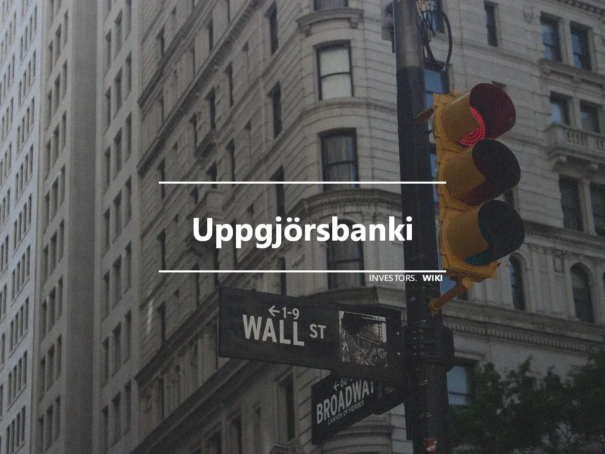 Uppgjörsbanki