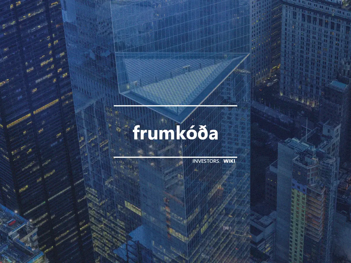 frumkóða