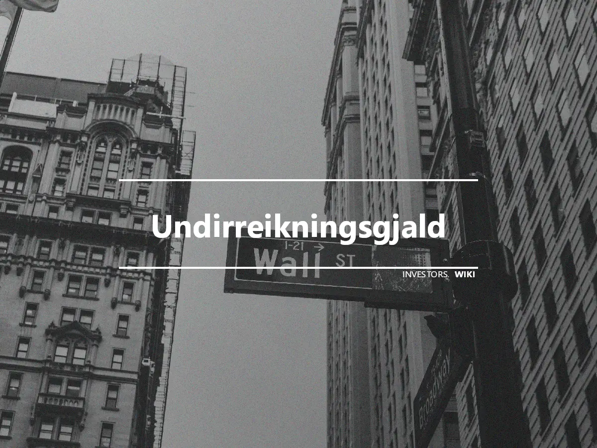 Undirreikningsgjald