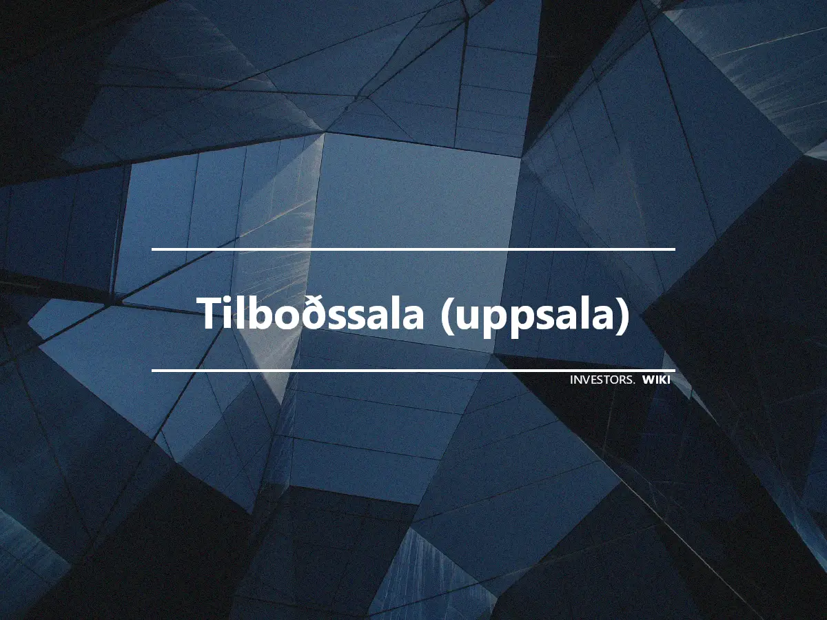 Tilboðssala (uppsala)