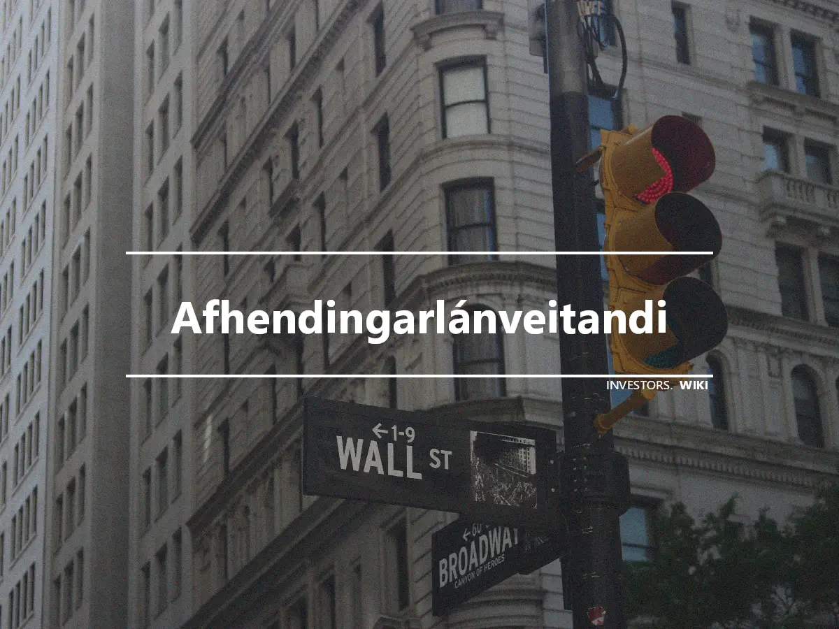 Afhendingarlánveitandi