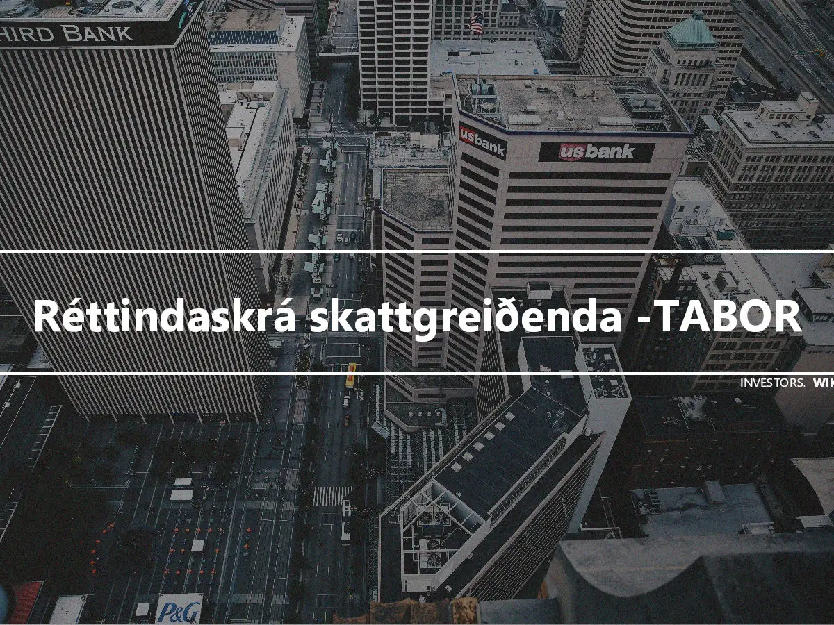 Réttindaskrá skattgreiðenda -TABOR