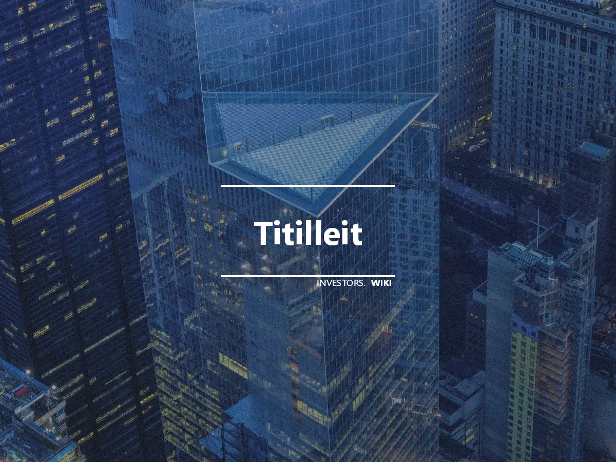 Titilleit