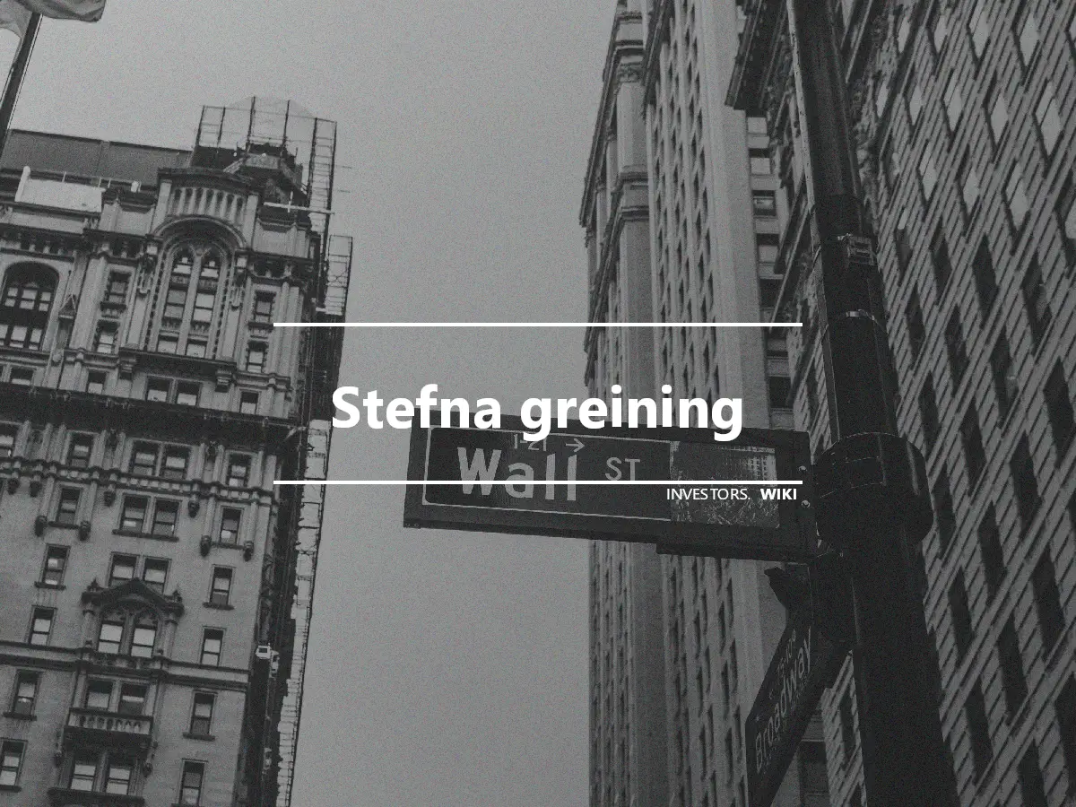 Stefna greining