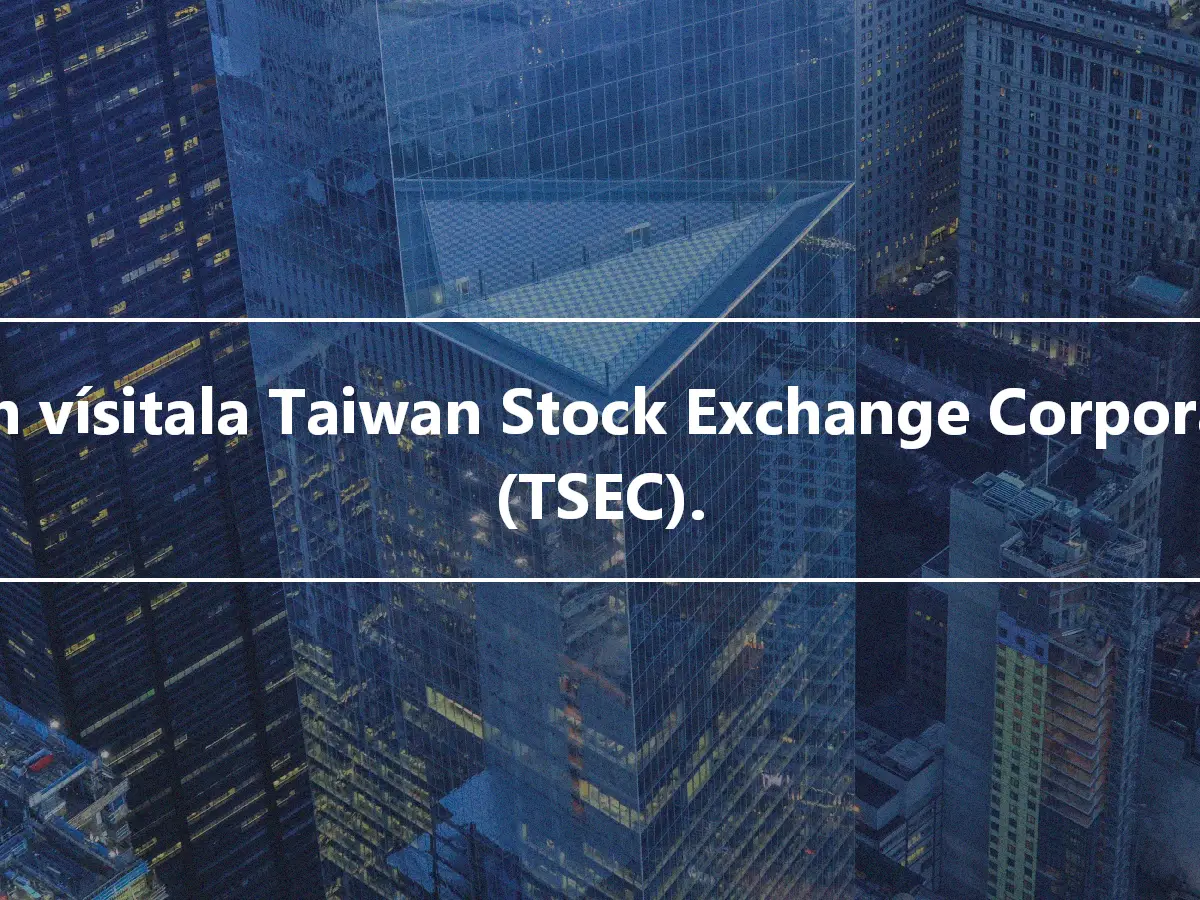 Vegin vísitala Taiwan Stock Exchange Corporation (TSEC).