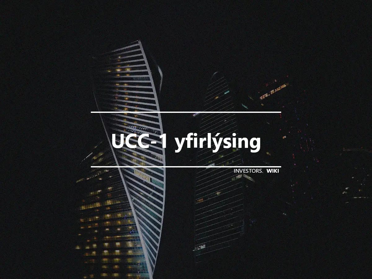UCC-1 yfirlýsing