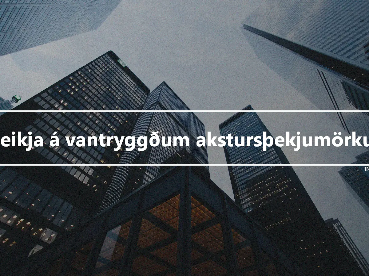 Kveikja á vantryggðum akstursþekjumörkum