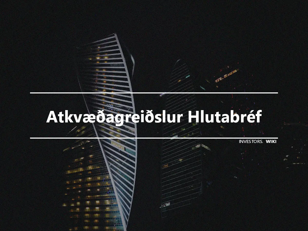 Atkvæðagreiðslur Hlutabréf