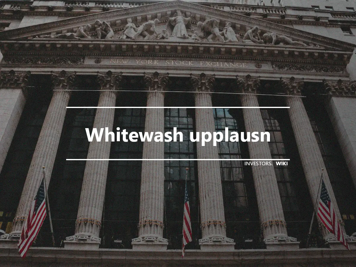 Whitewash upplausn
