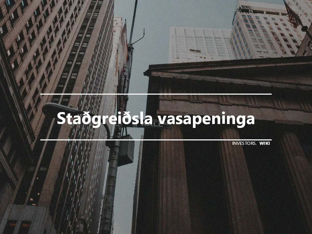 Staðgreiðsla vasapeninga