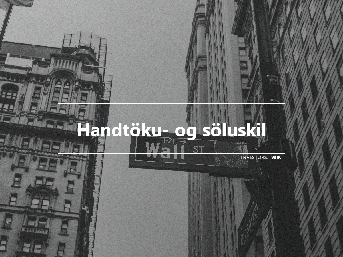 Handtöku- og söluskil