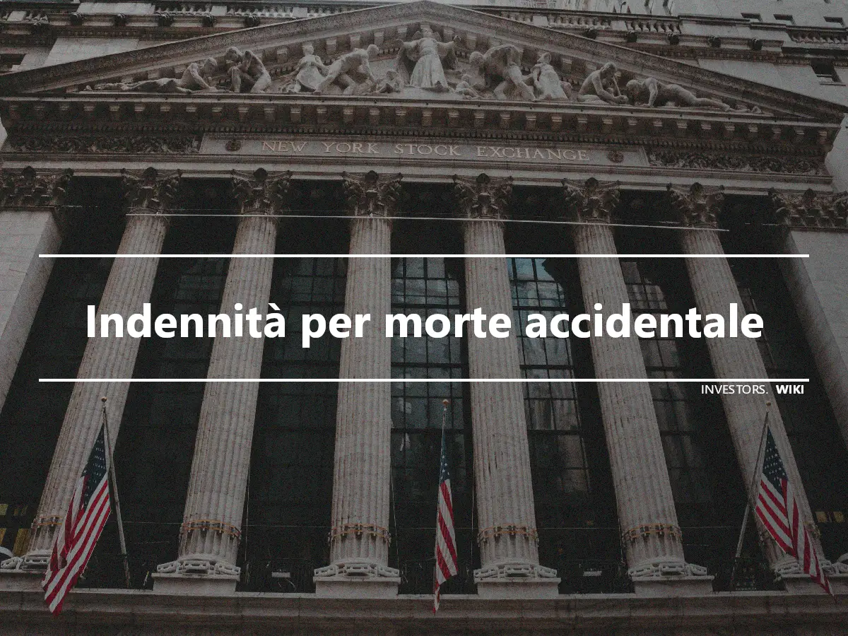 Indennità per morte accidentale