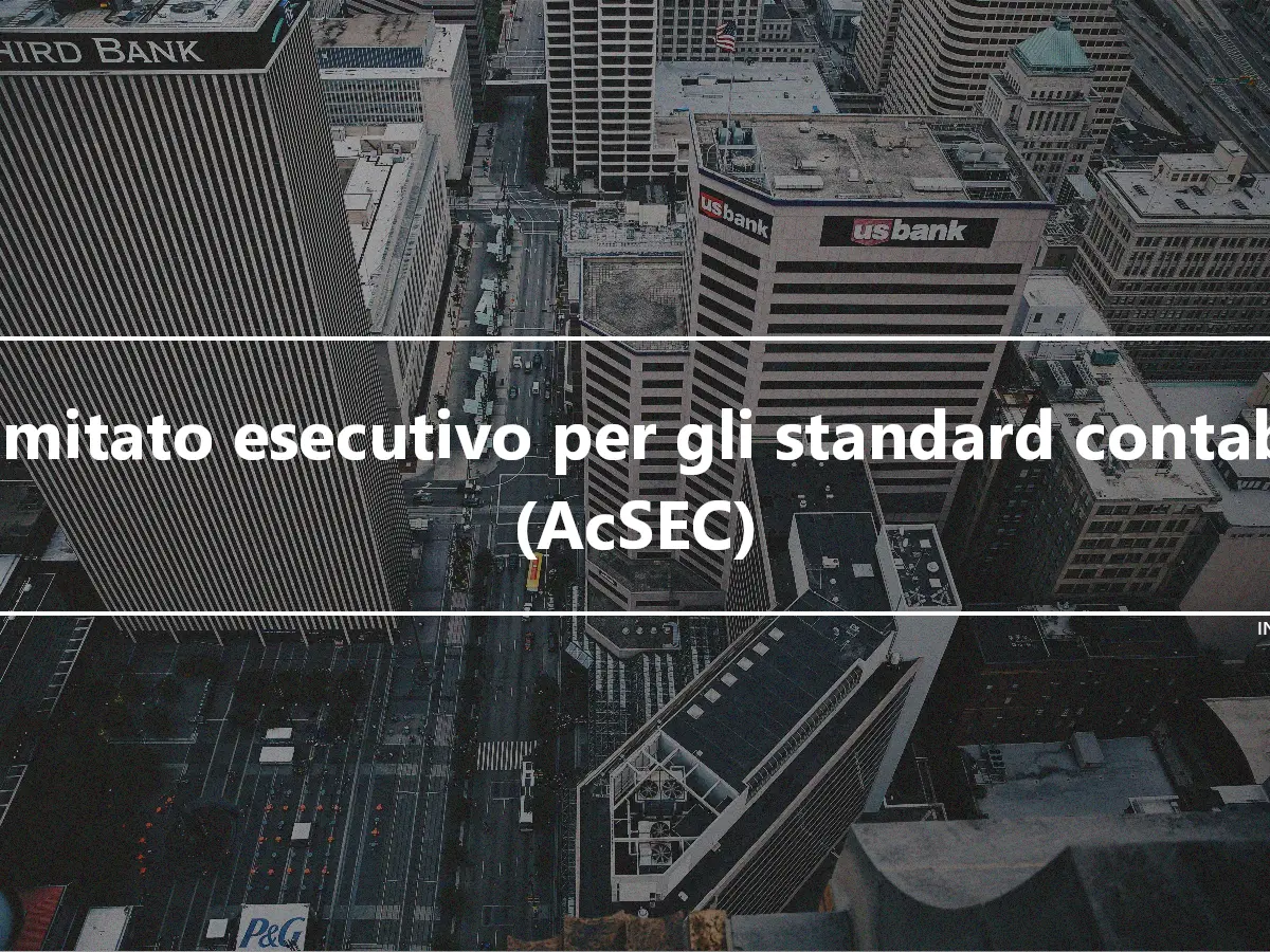 Comitato esecutivo per gli standard contabili (AcSEC)