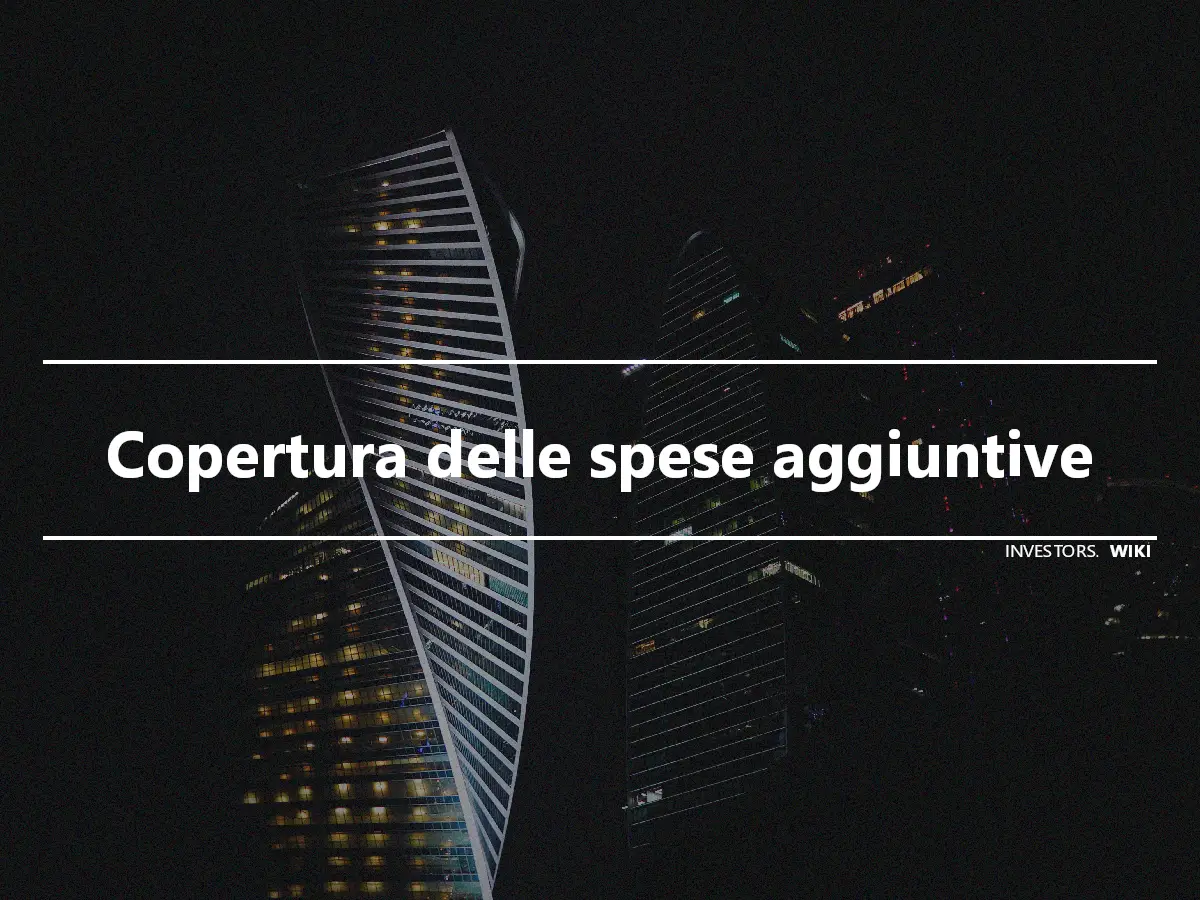 Copertura delle spese aggiuntive