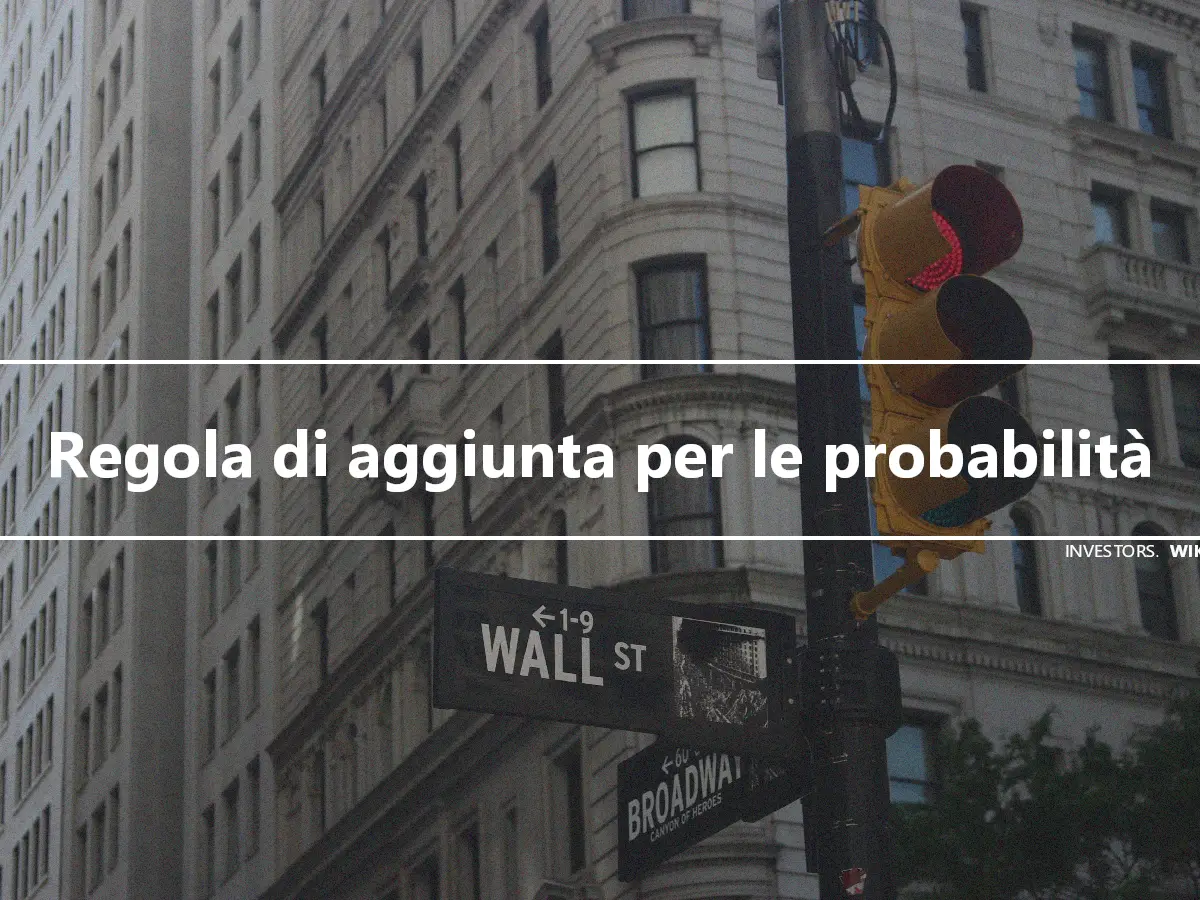 Regola di aggiunta per le probabilità