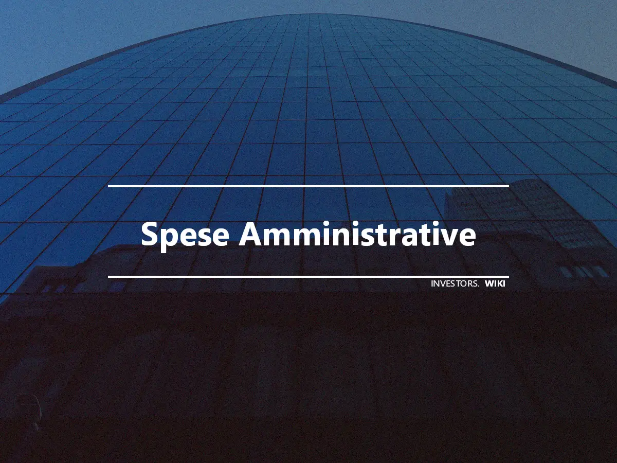 Spese Amministrative