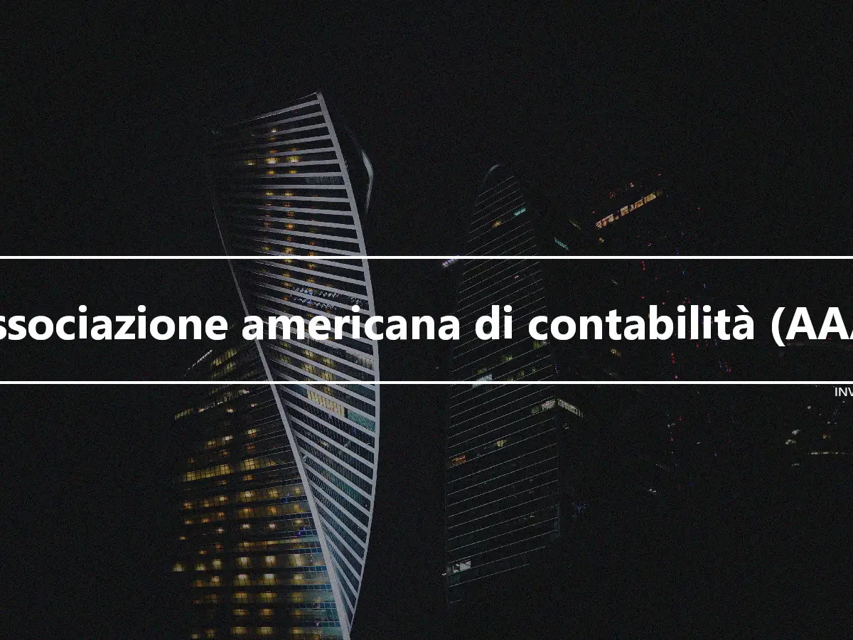 Associazione americana di contabilità (AAA)