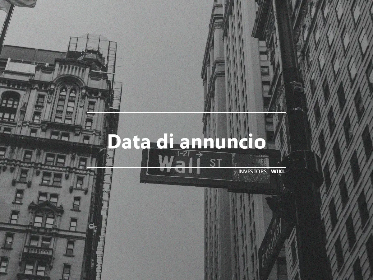 Data di annuncio