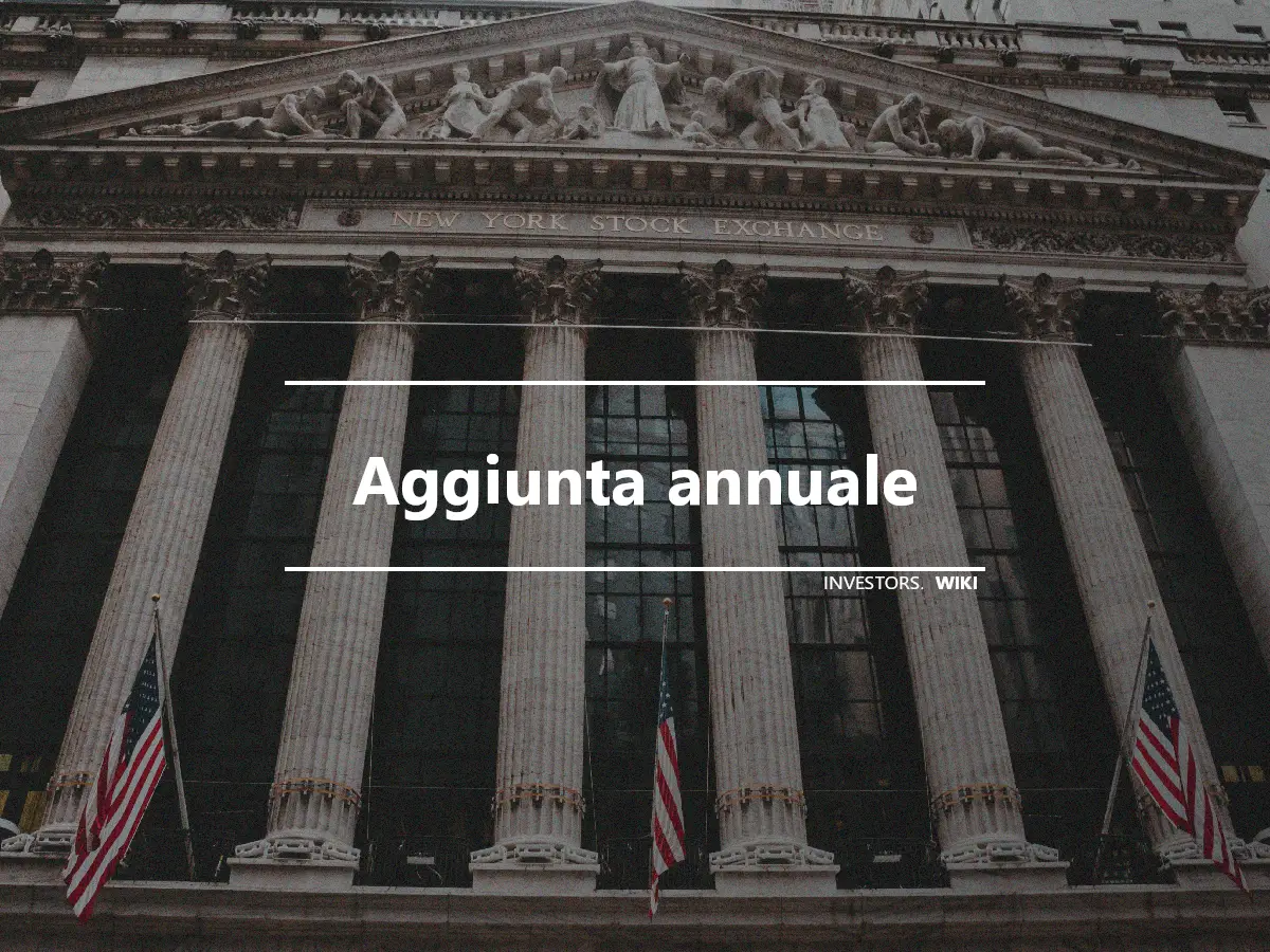 Aggiunta annuale