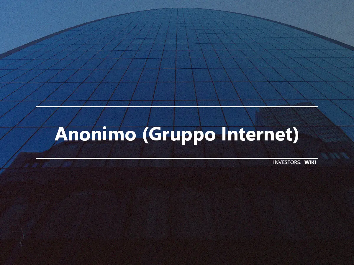 Anonimo (Gruppo Internet)